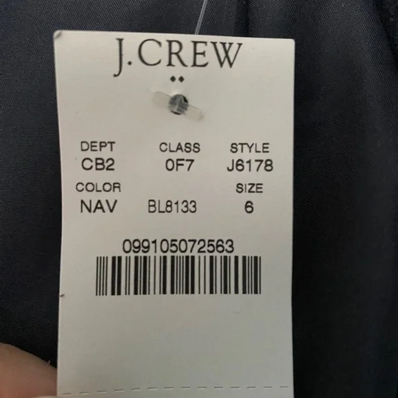 Navy blue hooded coat from J Crew - Picture 4 of 6